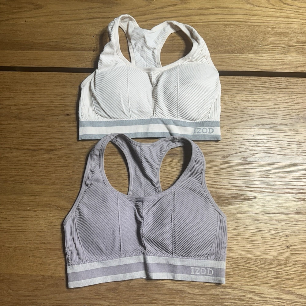 Women's Set Of Izod Sports Bras - Size Small